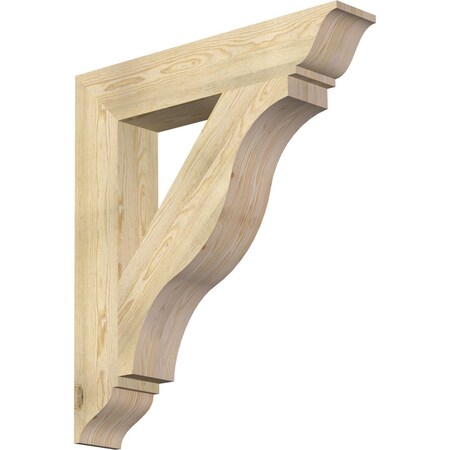 Ekena Millwork Funston Traditional Rough Sawn Bracket, Douglas Fir, 6"W x 34"D x 38"H BKT06X34X38FST01RDF